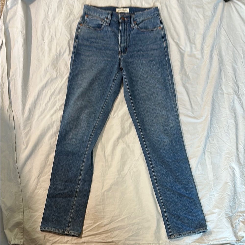 Madewell Blue Straight Leg Jeans Classic Style